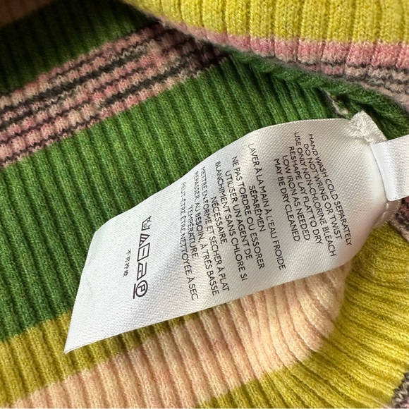 Urban Outfitters Striped Cropped Short Sleeve Sweater (XS) - Picture 4 of 7